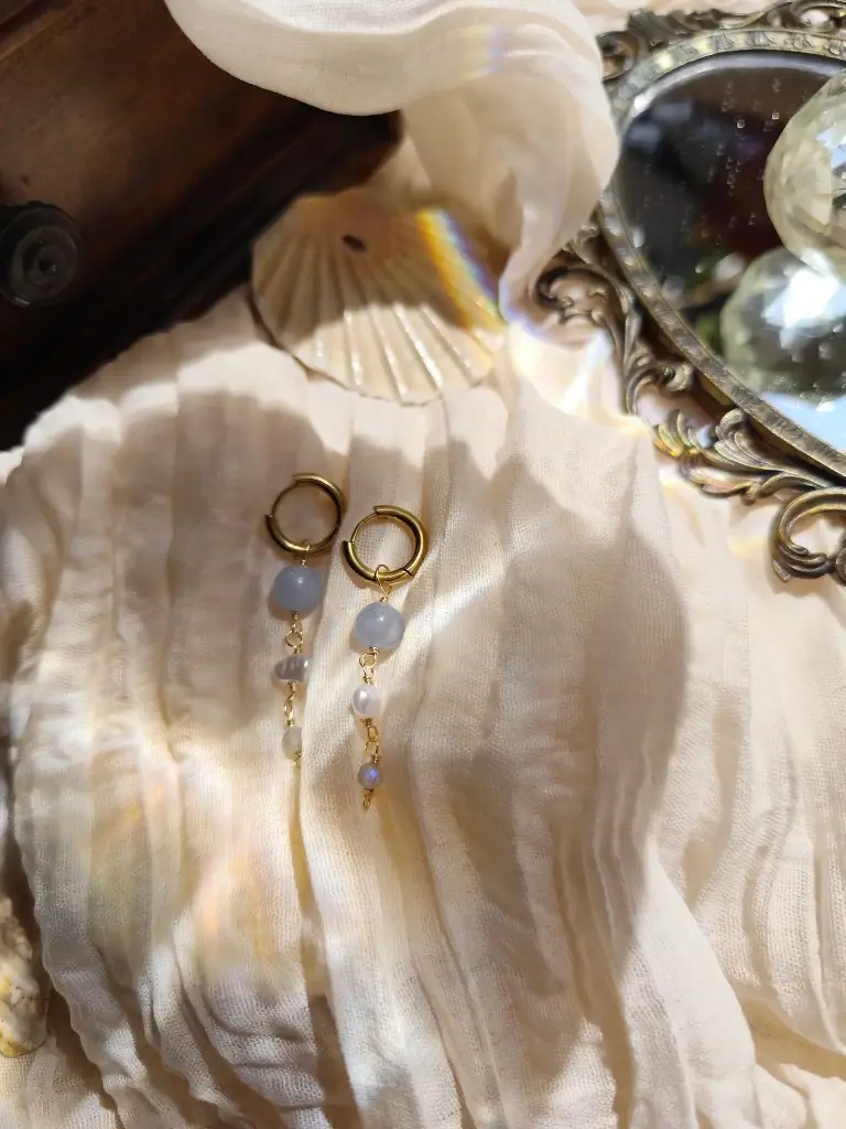 Boucles "Larmes de mer"