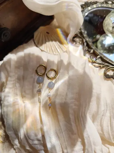 Boucles "Larmes de mer"